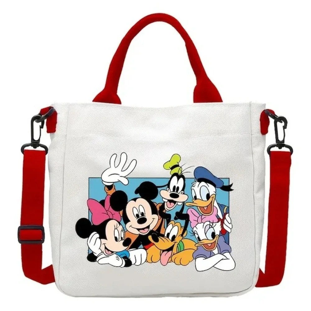 Disney Characters Girl's Tote Shoulder Bag NEW Red Straps